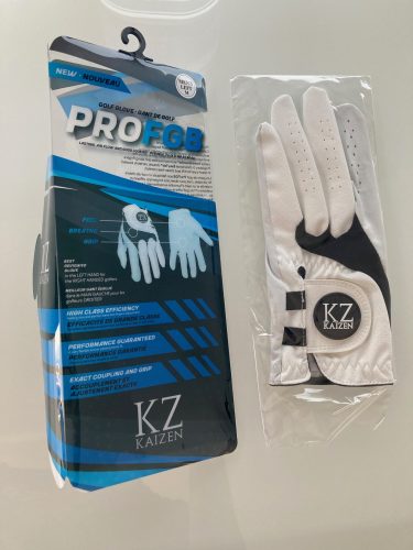 Guantes de Golf para hombre de piel natural blanco (cabretta) transpirable Pro FGB photo review